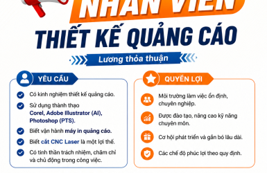 TUYỂN NHÂN VIÊN THIẾT KẾ QUẢNG CÁO | DESIGNER
