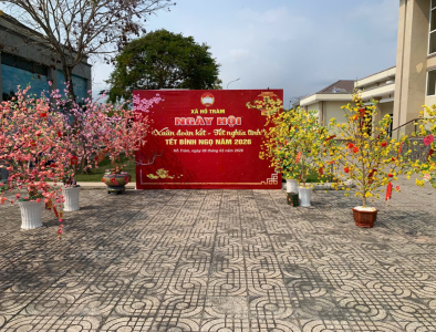 In ấn, thiết kế cho hội xuân xã  Hồ Tràm 