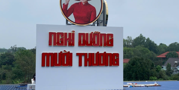 Dự án làm biển quảng cáo cho khu nghĩ Mười Thương Hồ Tràm