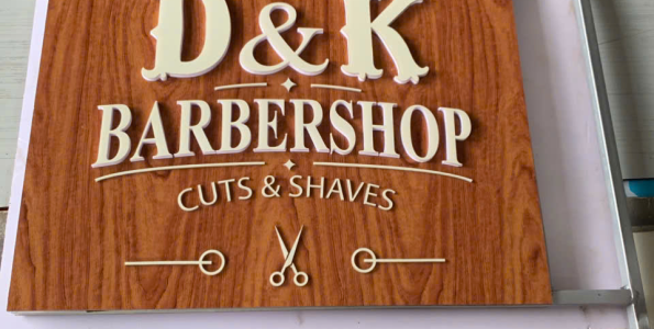 Dự án biển quảng cáo cho barbershop