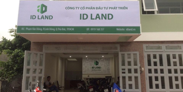Biển hiệu cty ID LAND