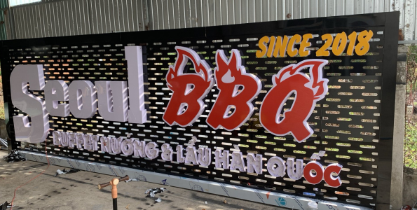 Biển hiệu Seol BBQ