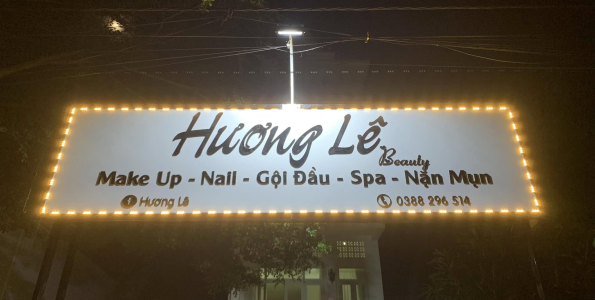 Biển hiệu Make up, Nail, Spa Hương Lê