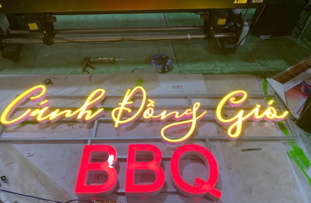 Bền LED nổi Nhà hàng BBQ Cánh đồng gió